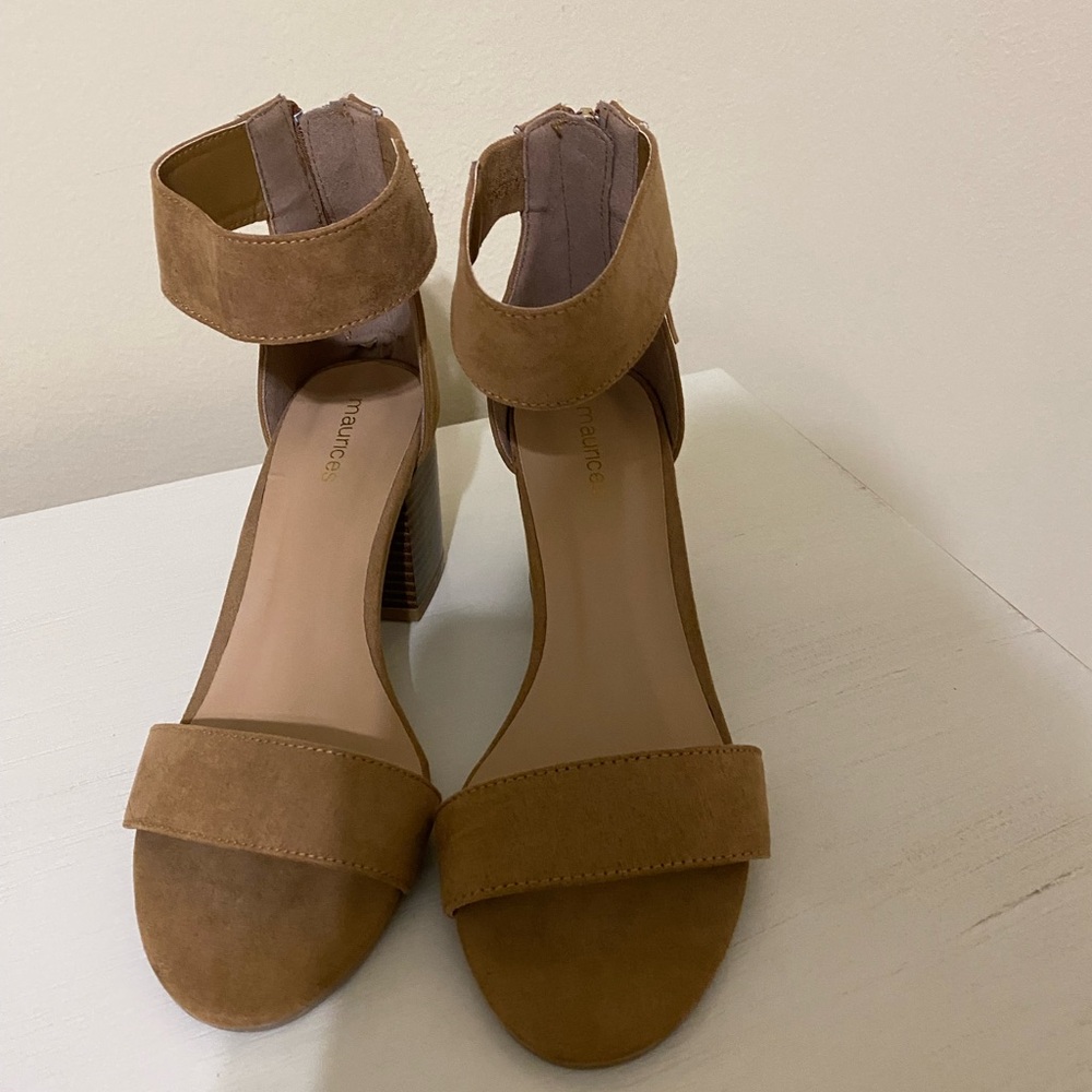 Maurices Tan Heel Sandals